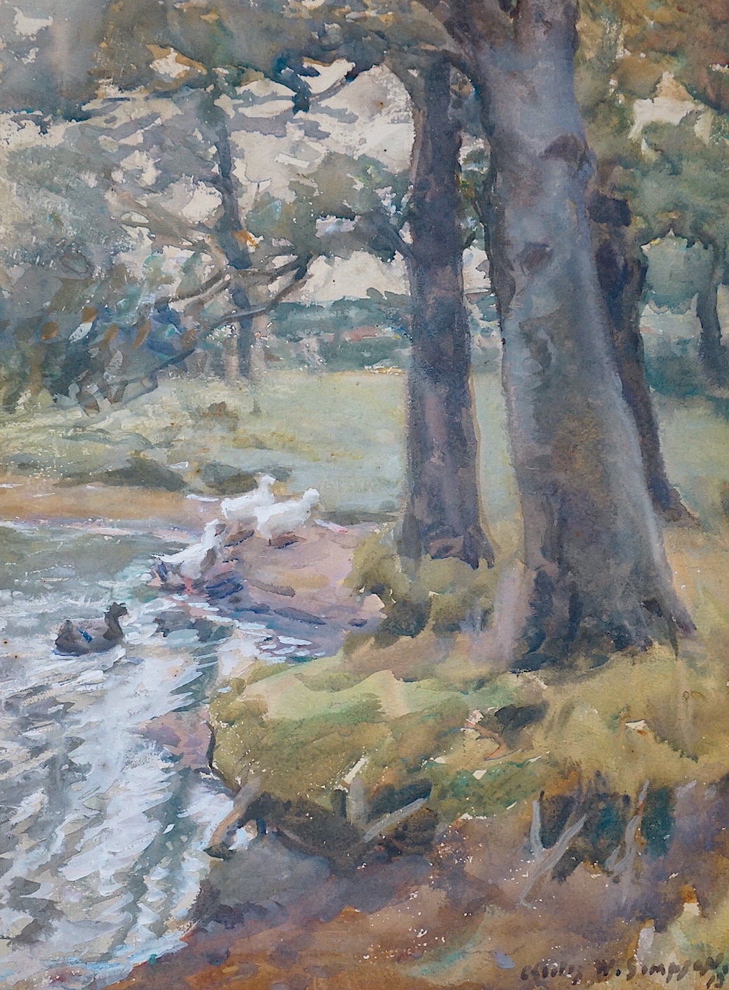 Charles Walter Simpson (English, 1885-1971), ‘Oct. Day 13’, watercolour, 39 x 29cm